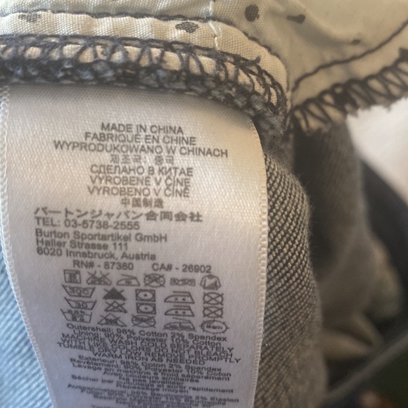 Worn Burton Jeans size 28/7 - Picture 5 of 6